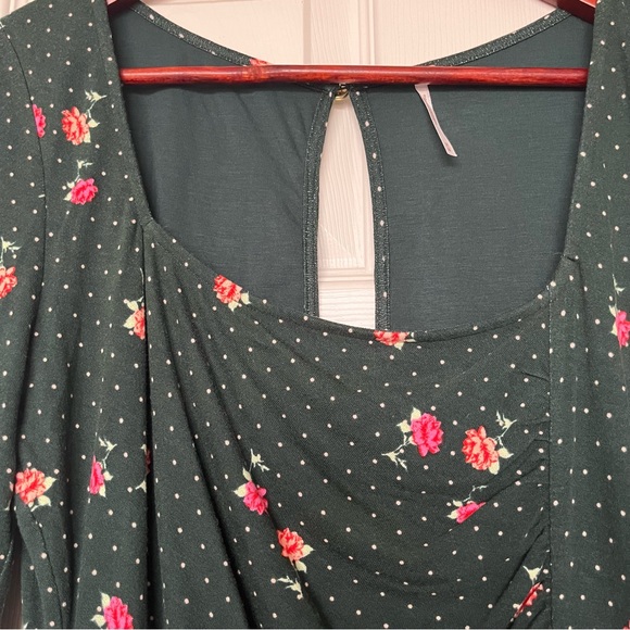 FREE PEOPLE | Celia Floral Mini Dress Sz M - Picture 5 of 6
